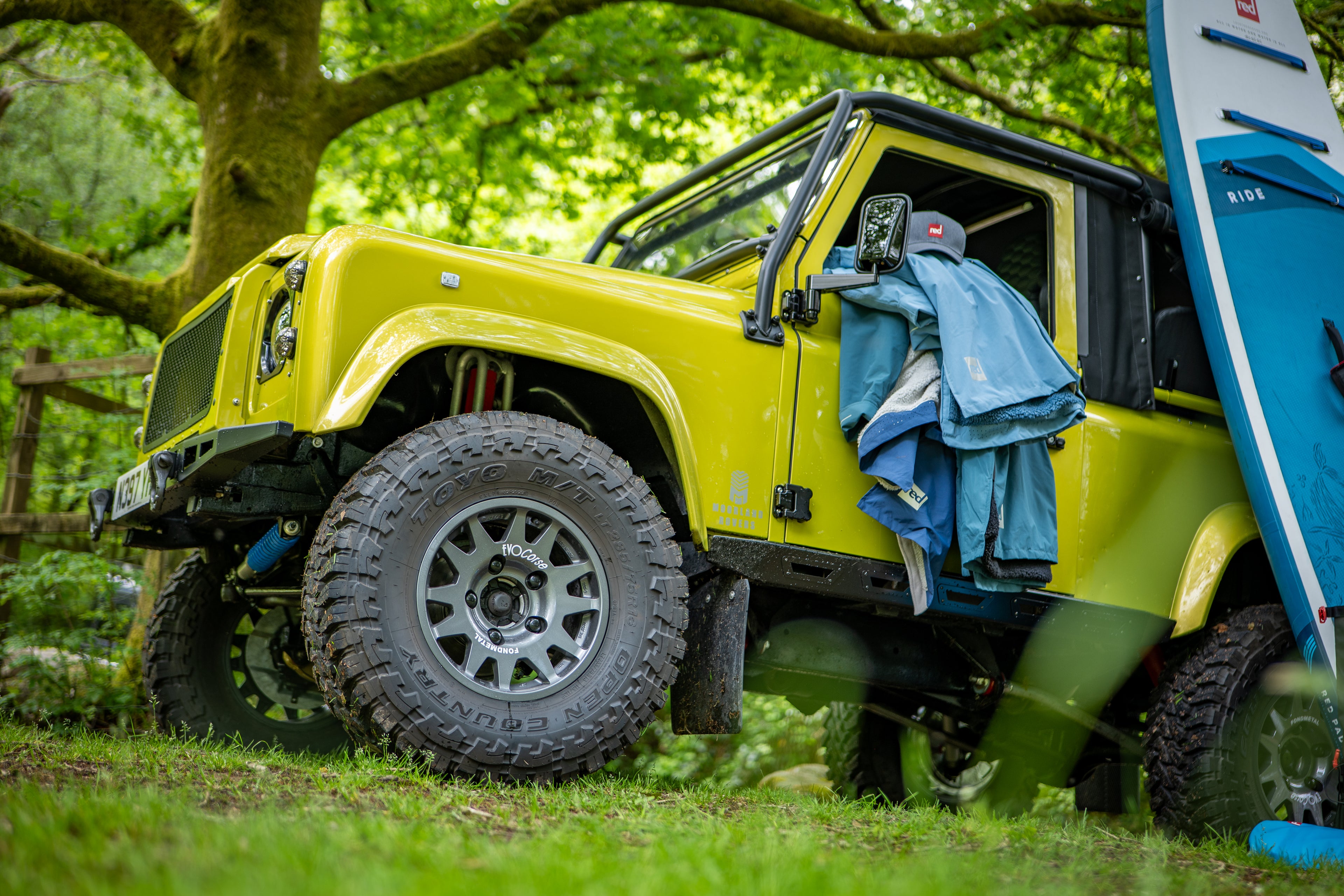 Moorland Rovers - Yellow / Green Defender 90 Soft top