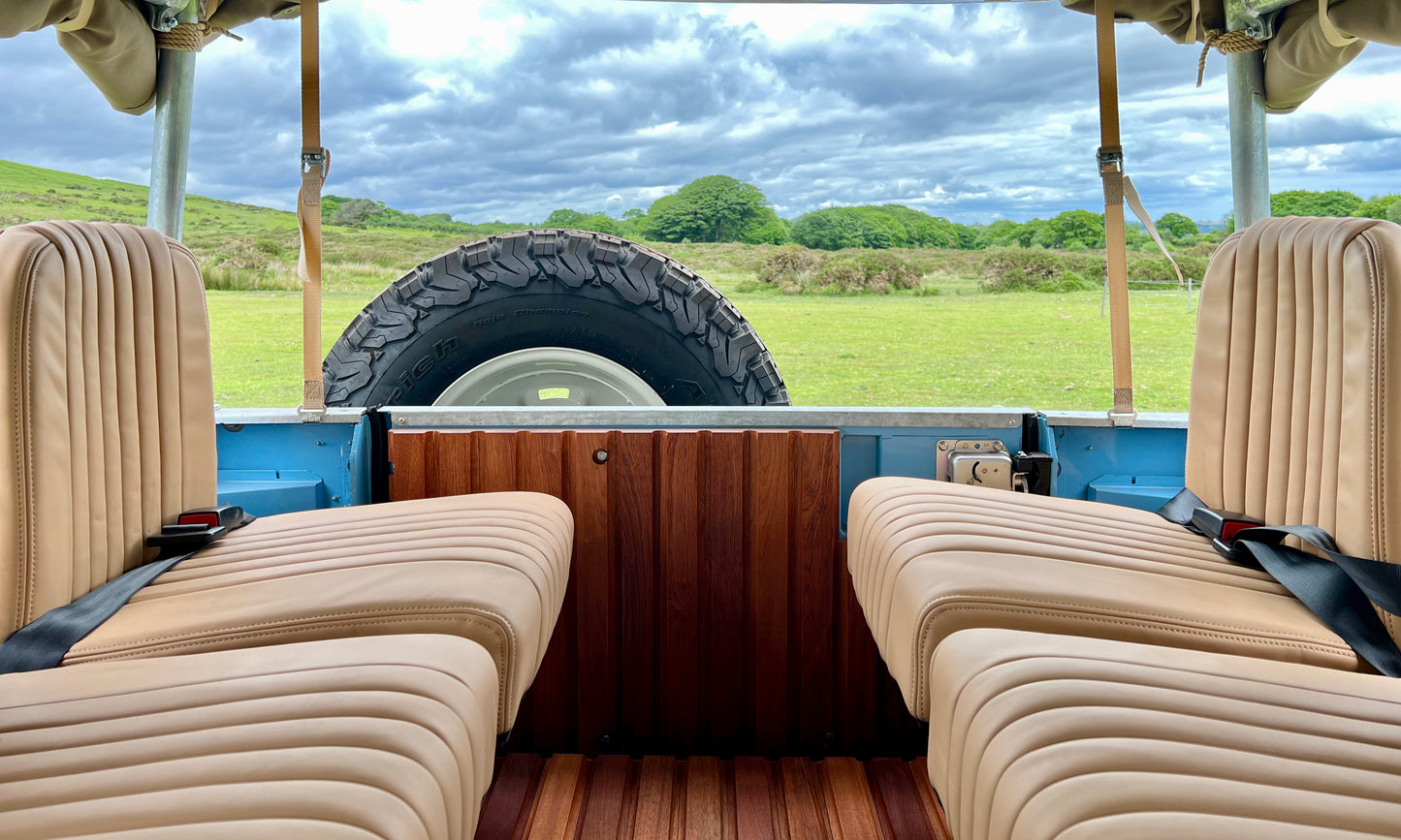 Defender 90 Soft Top - Hard wood Door Card Set