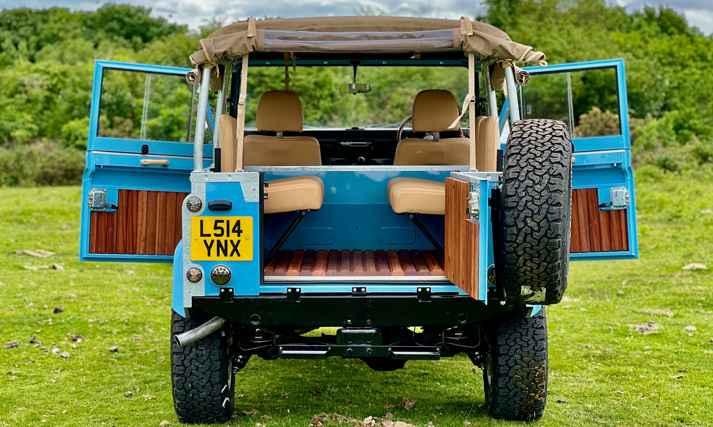 Defender 90 Soft Top - Hard wood Door Card Set