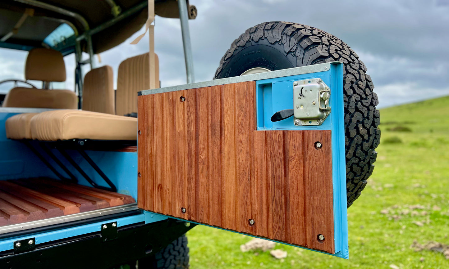 Defender 90 Soft Top - Hard wood Door Card Set